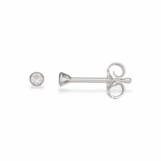 Ørepynt syn. zir. 2 mm sølv