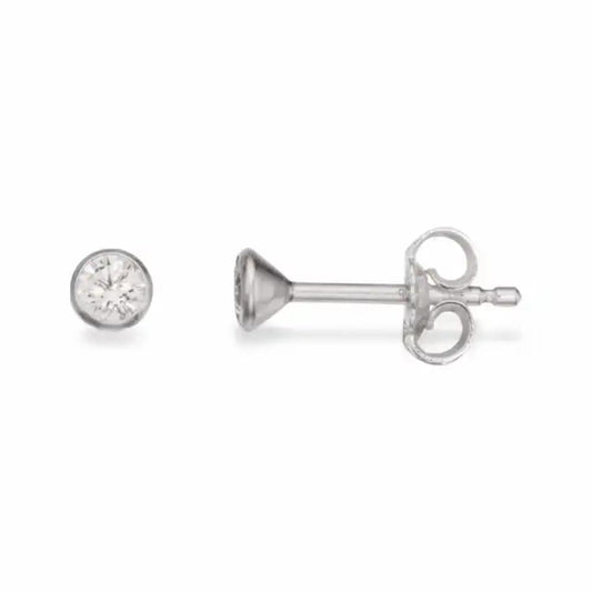 Ørepynt syn. zir. 3 mm sølv
