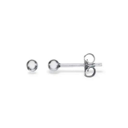 Ørepynt kugle 2 mm sølv