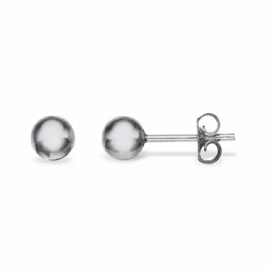 Ørepynt kugle 6 mm sølv
