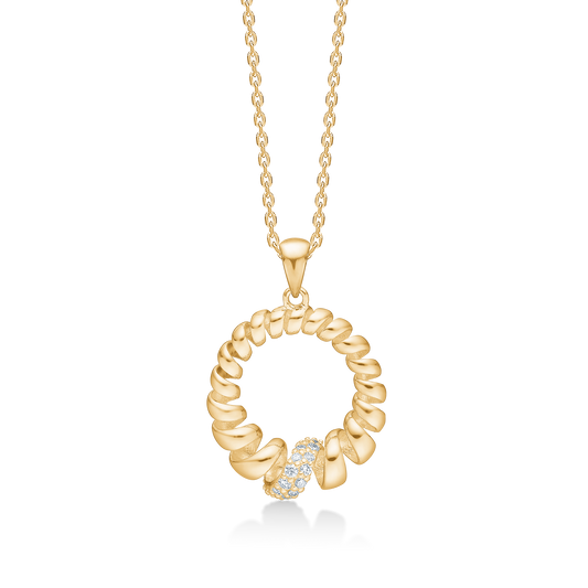 Mads Z Swirl W. Diamond vedhæng