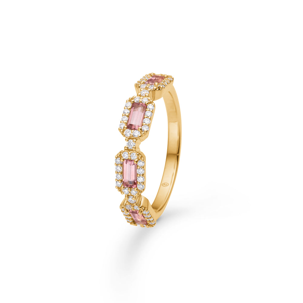 Mads Z Indigo ring med pink turmalin