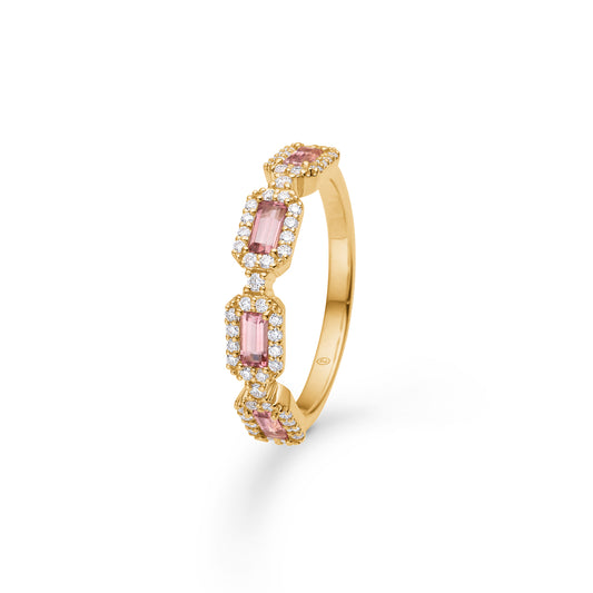 Mads Z Indigo ring med pink turmalin