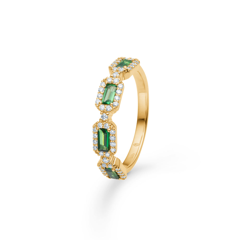 Mads Z Indigo ring med tsavorit