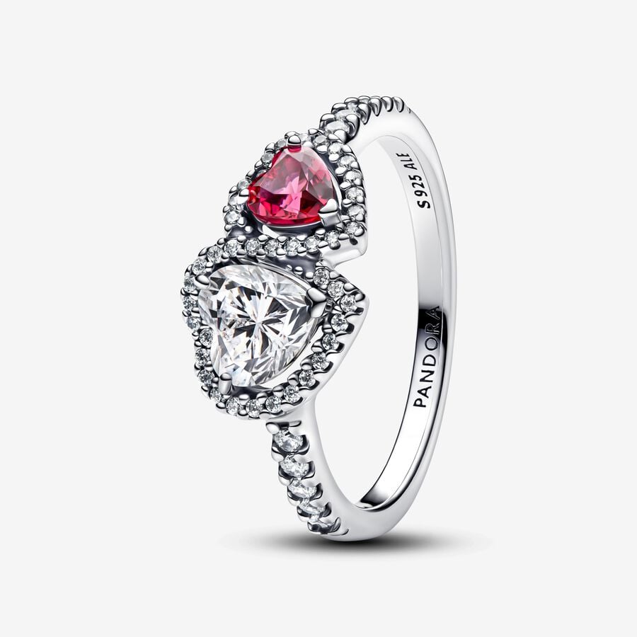 Pandora Halo Hjerter Ring