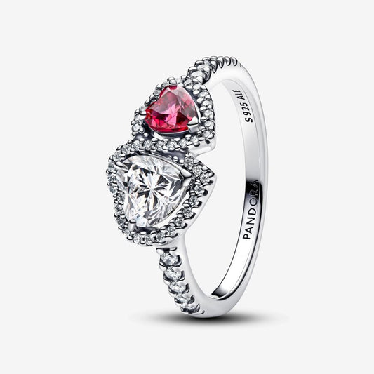 Pandora Halo Hjerter Ring