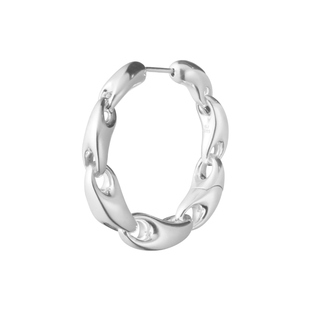 Georg Jensen Reflect Large Chain øreringe (Venstre)