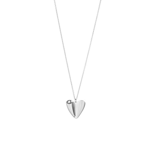 Georg Jensen Folded Heart Pendant silver