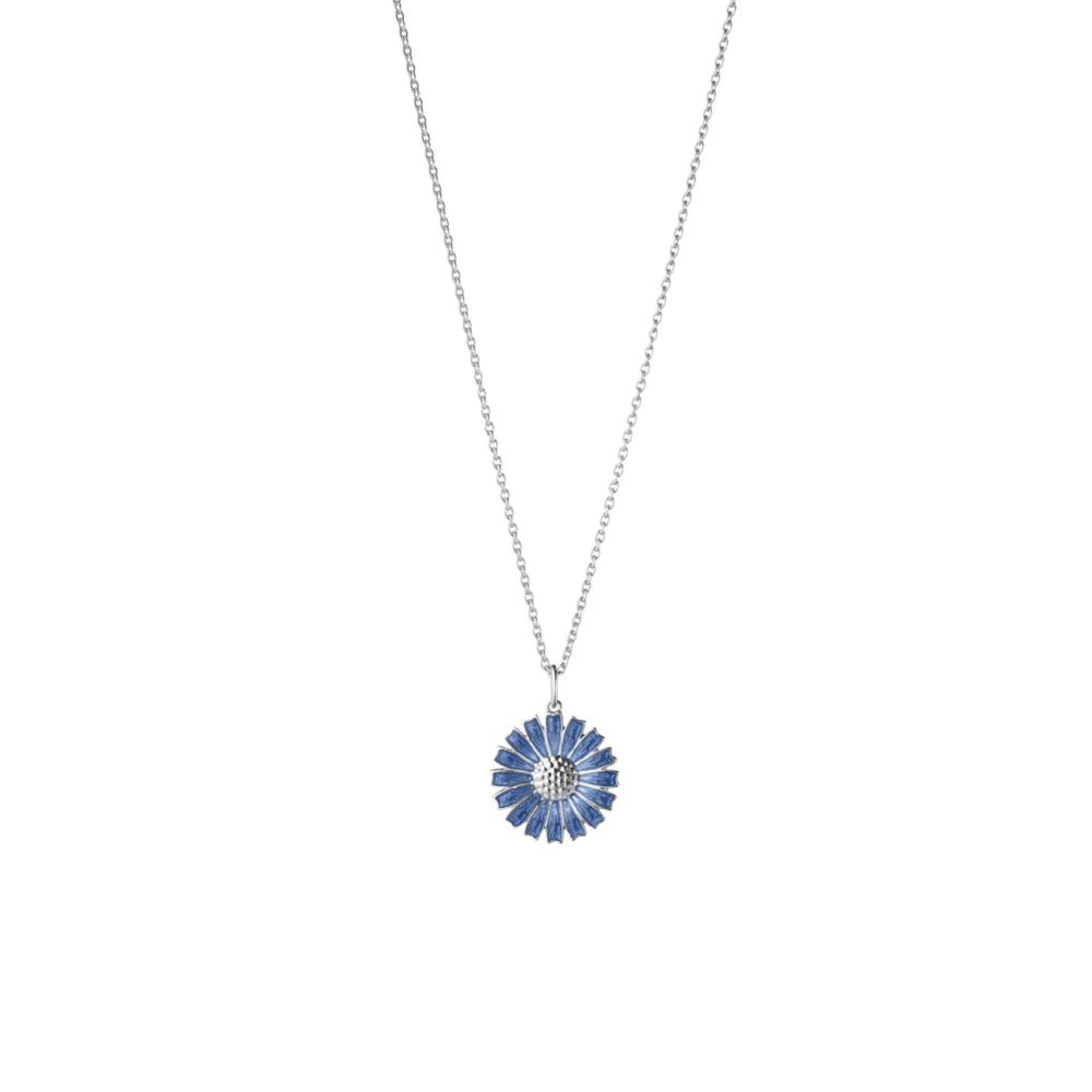 Georg Jensen Daisy Pendant Blue 2024 silver