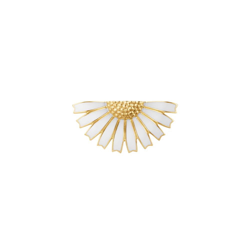 Outlet Georg Jensen Daisy Half Flower White Brooch silver