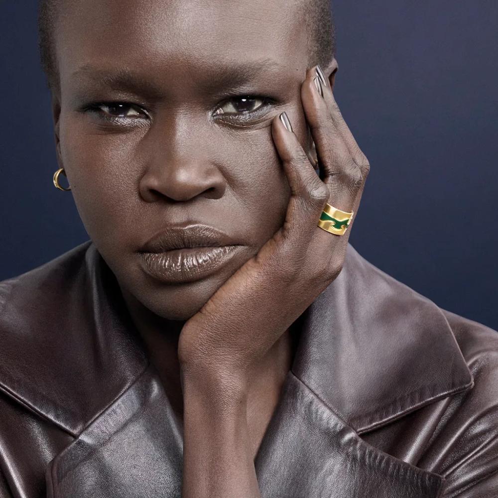 Georg Jensen Fusion Green Centre Ring