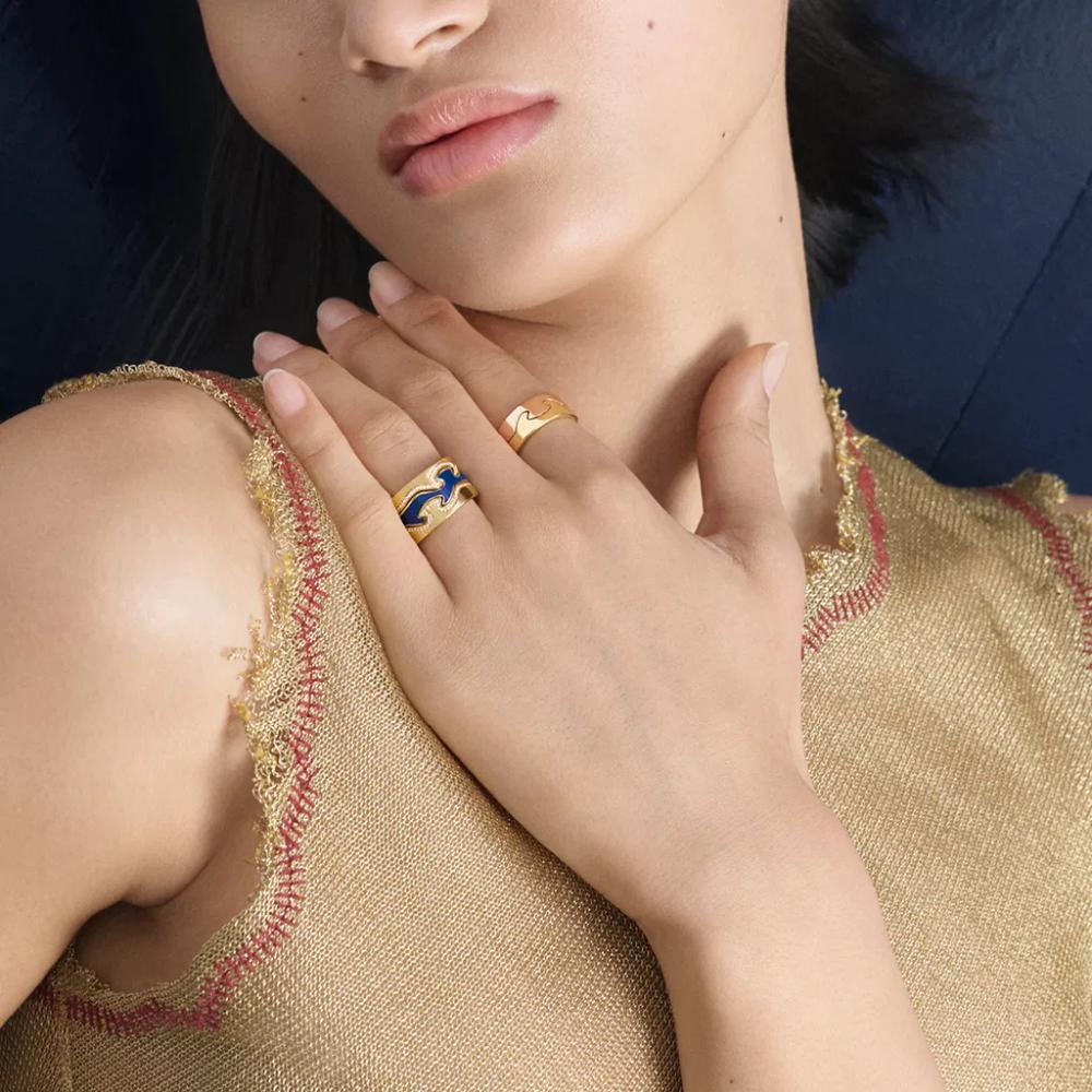 Georg Jensen Fusion Blue Centre Ring