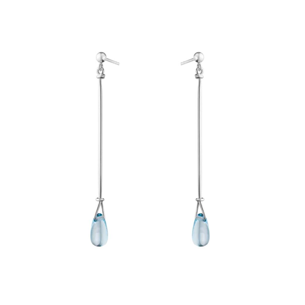 Georg Jensen Vivianna Long Blue Topaz øreringe