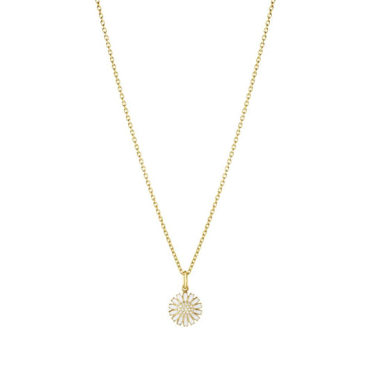 Georg Jensen Daisy Pendant White GP 0,05ct