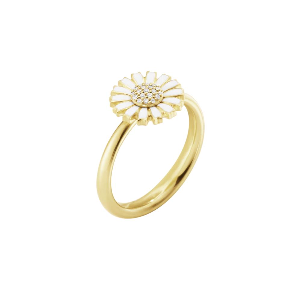 Georg Jensen Daisy Ring, GP 0,05ct