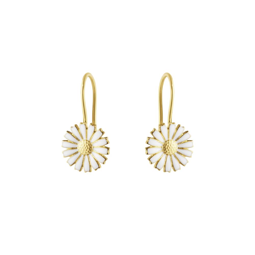 Georg Jensen Daisy Earhooks White, GP