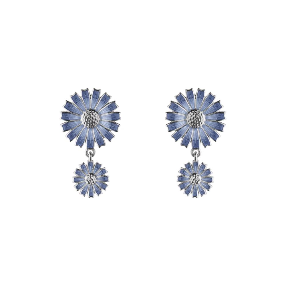 Georg Jensen Daisy Double Earring Blue, RH
