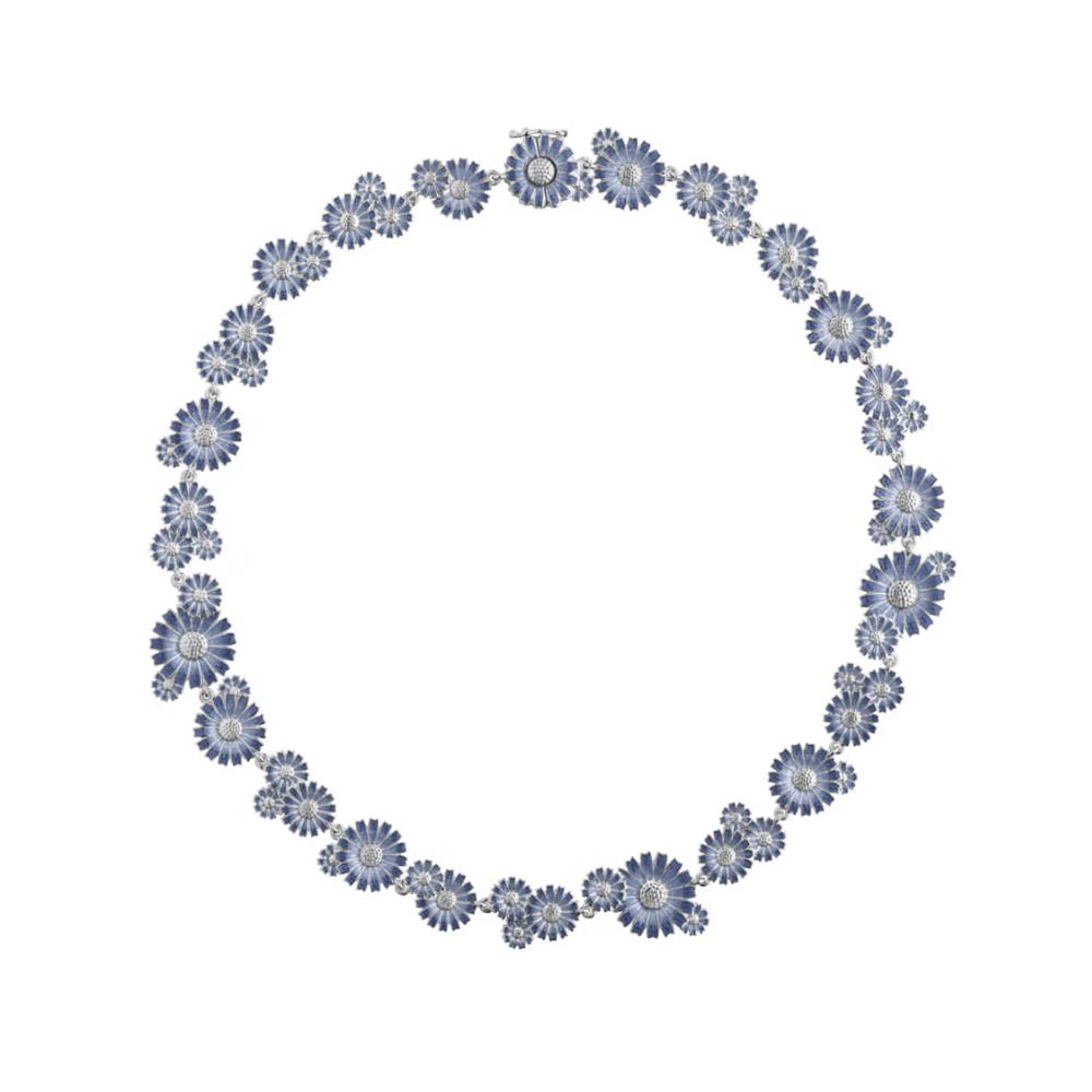 Georg Jensen Daisy Layered Necklace Blue, RH
