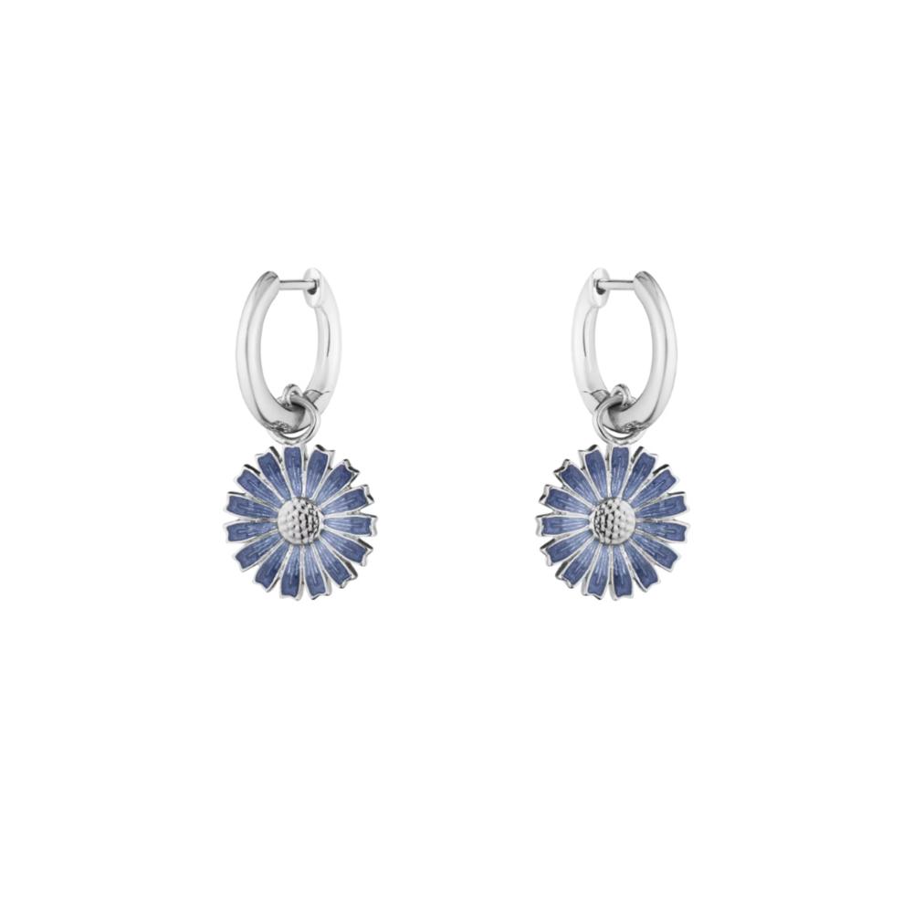 Georg Jensen Daisy Earring Blue, RH 13mm