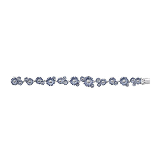 Georg Jensen Daisy Layered Row Bracelet Blue, RH