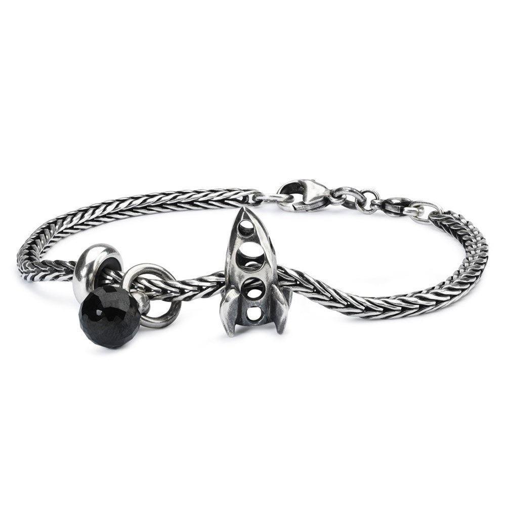 Trollbeads Black Spinel Tassel Bead