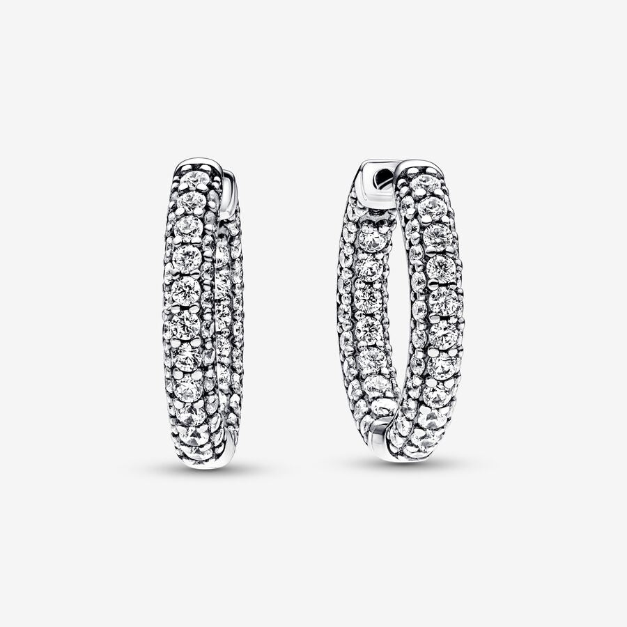 Pandora Timeless Pavé enkeltradede creoler