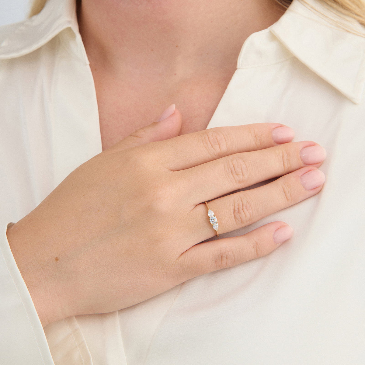 Mads Z ring "Solis Shine" med zirkonia