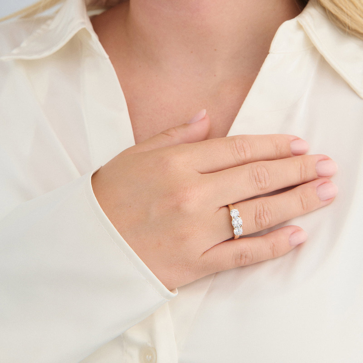 Mads Z ring "Solis Trio" med zirkonia