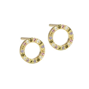 Aqua Dulce Pastel Cirkel ørestikker