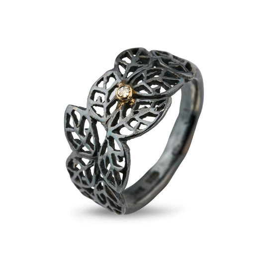 By Birdie Beech Leaves Oxy ring