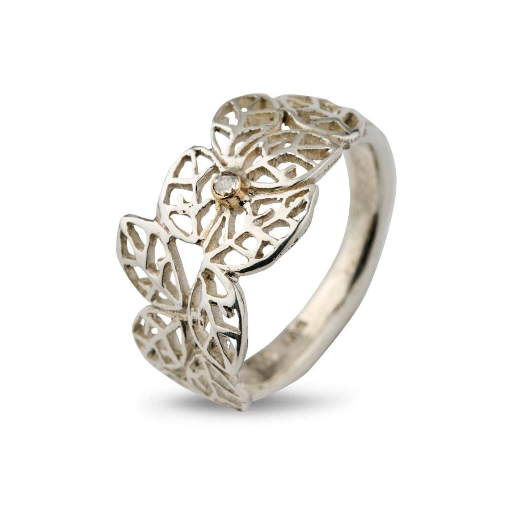 By Birdie Beech Leaves Polished ring