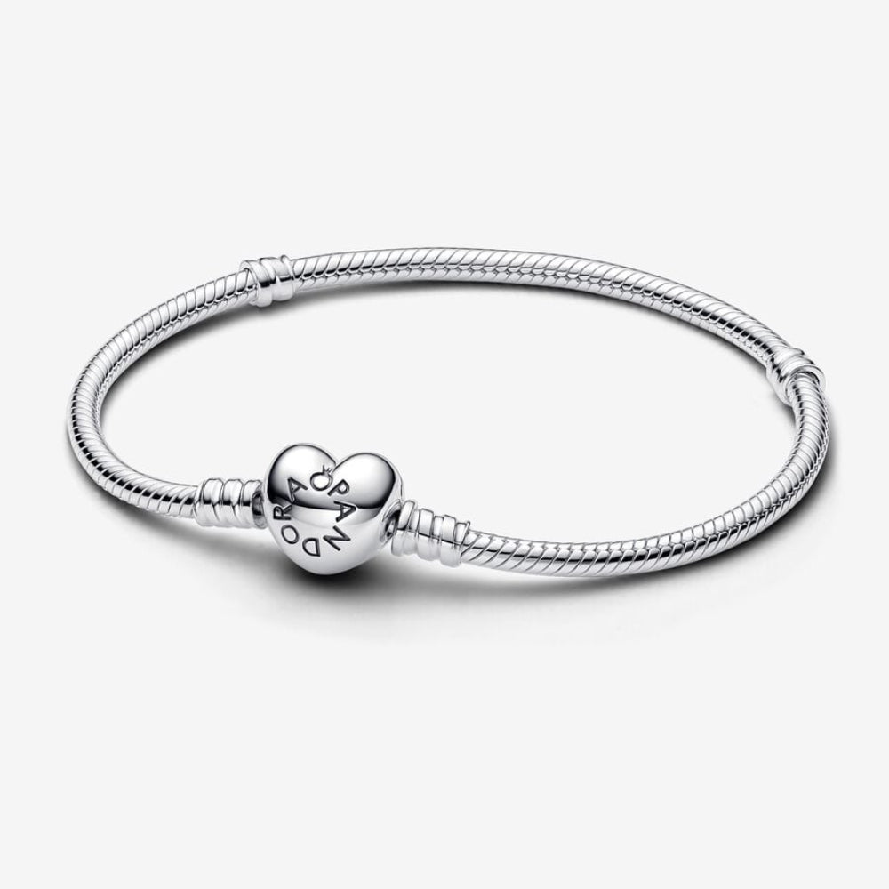 Pandora Moments Heart Clasp Slangekædearmbånd