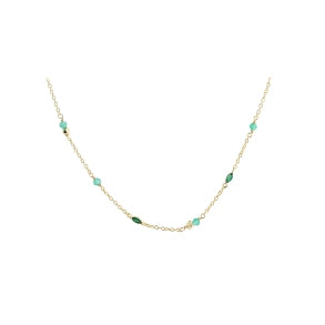 Aqua Dulce Green Garden halskæde