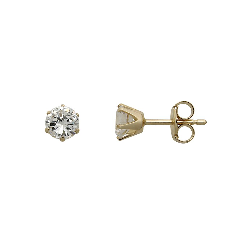 Støvring Ørestikker med zirkonia 4mm (6 grabber)