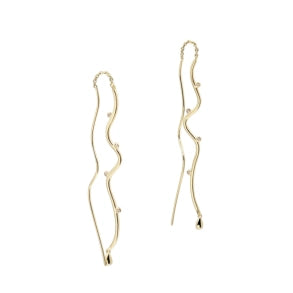 Aqua Dulce Wavy øretråde