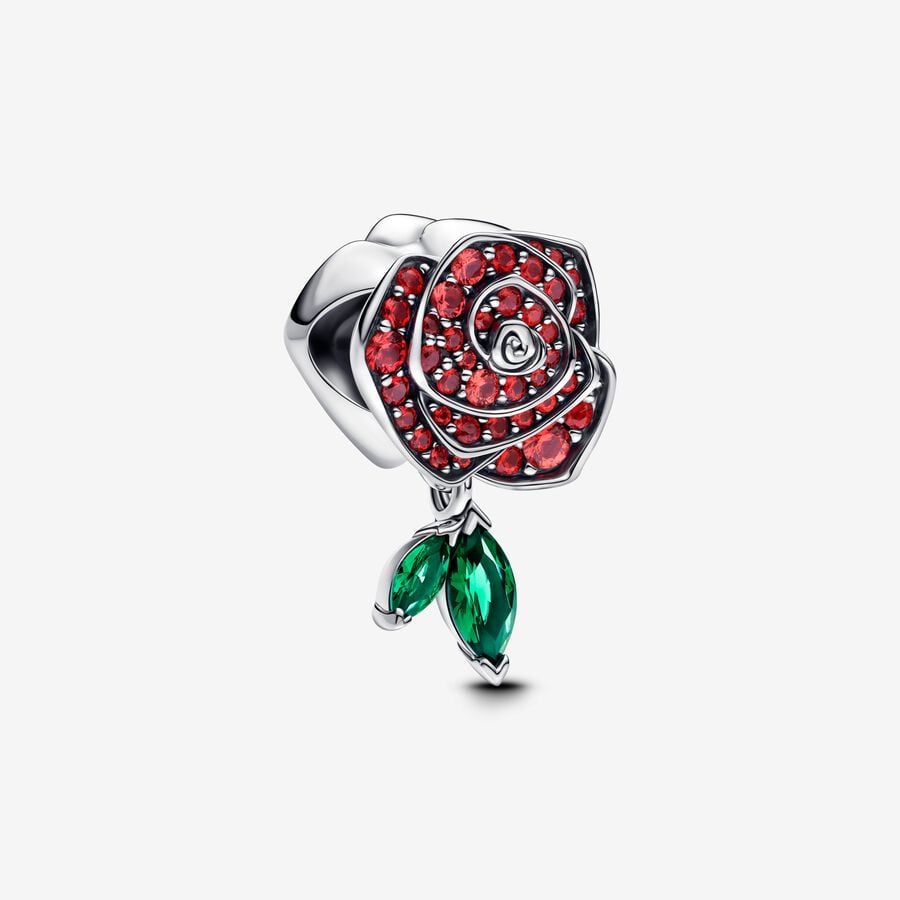 Pandora Funklende Rose i Blomst Charm