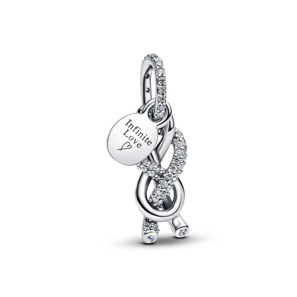 Pandora Pavé Infinity Knot charm