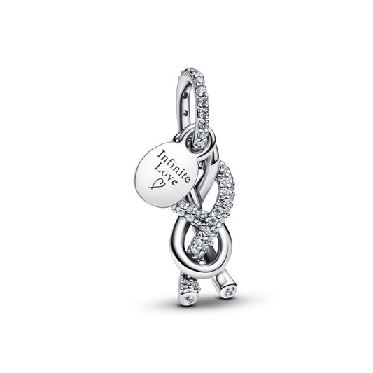 Pandora Pavé Infinity Knot charm