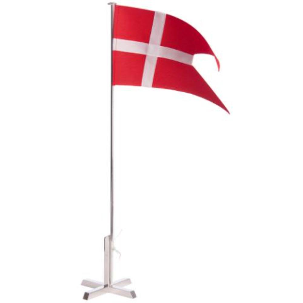 Flagstang m. krydsfod forsølvet 492-889138