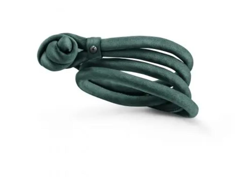 Outlet Ole Lynggaard Design silke armbånd petroleum