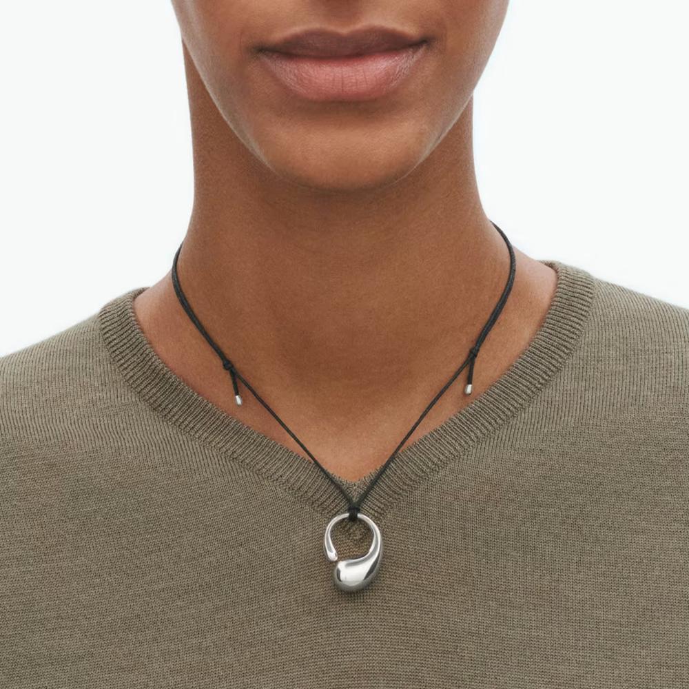 Georg Jensen Mercy Pendant Medium on Cord