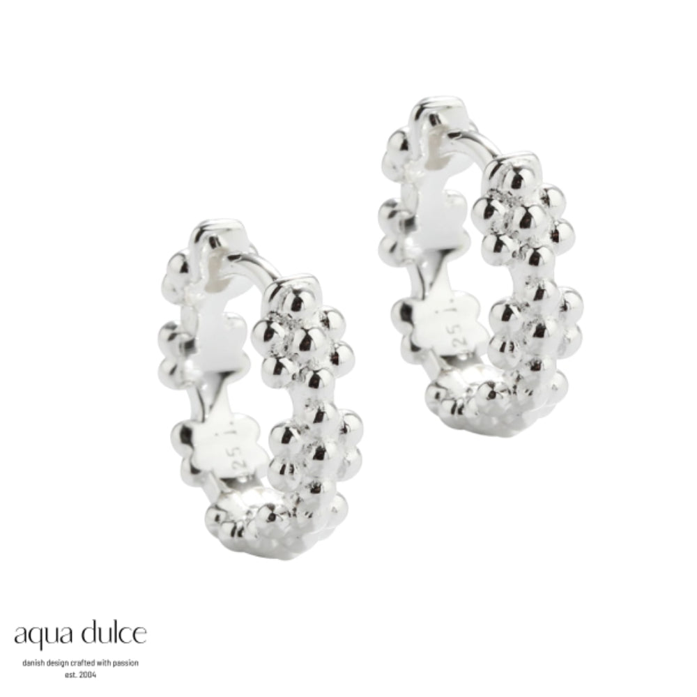 Aqua Dulce Lots Of Flowers hoops 15mm