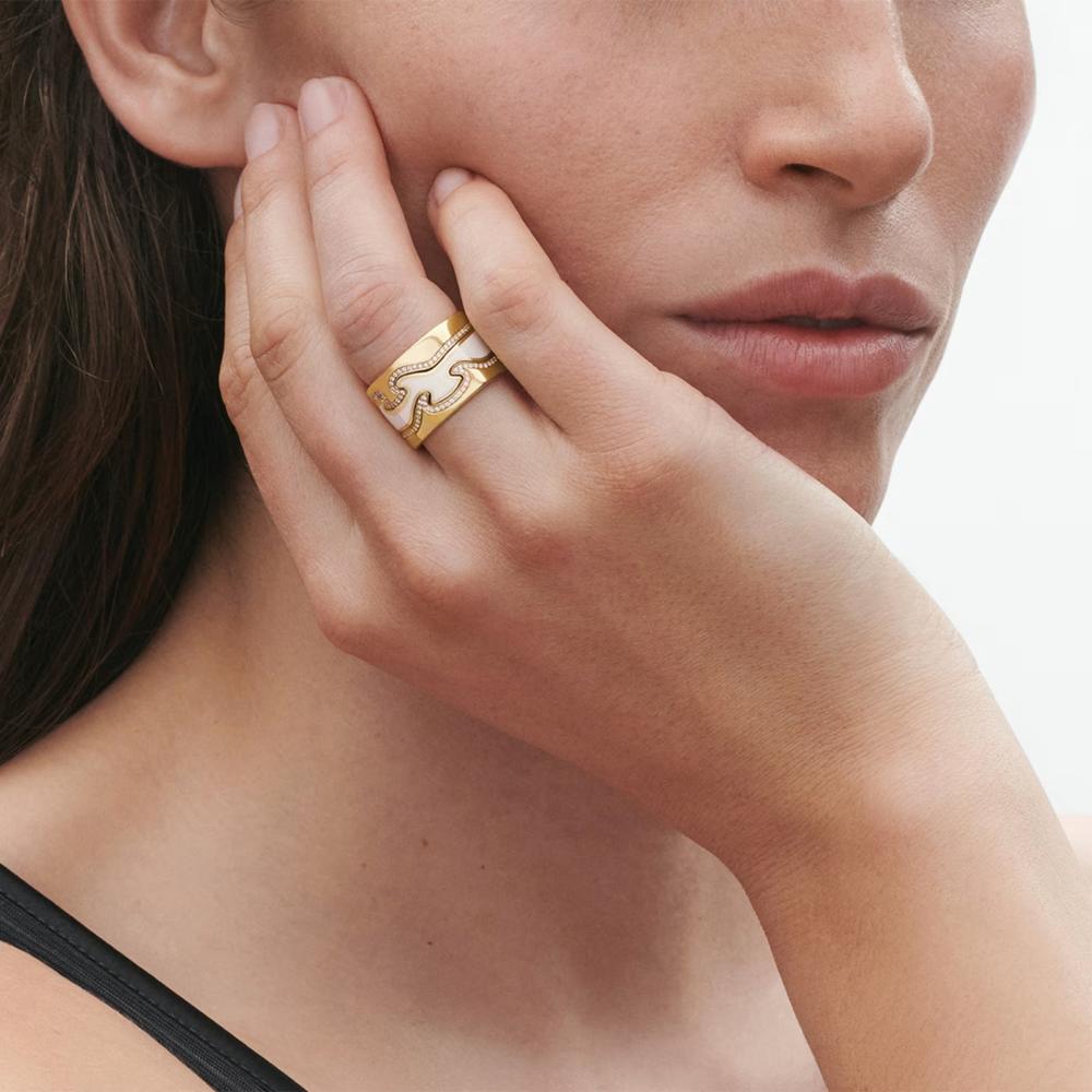 Georg Jensen Fusion Creme Centre Ring
