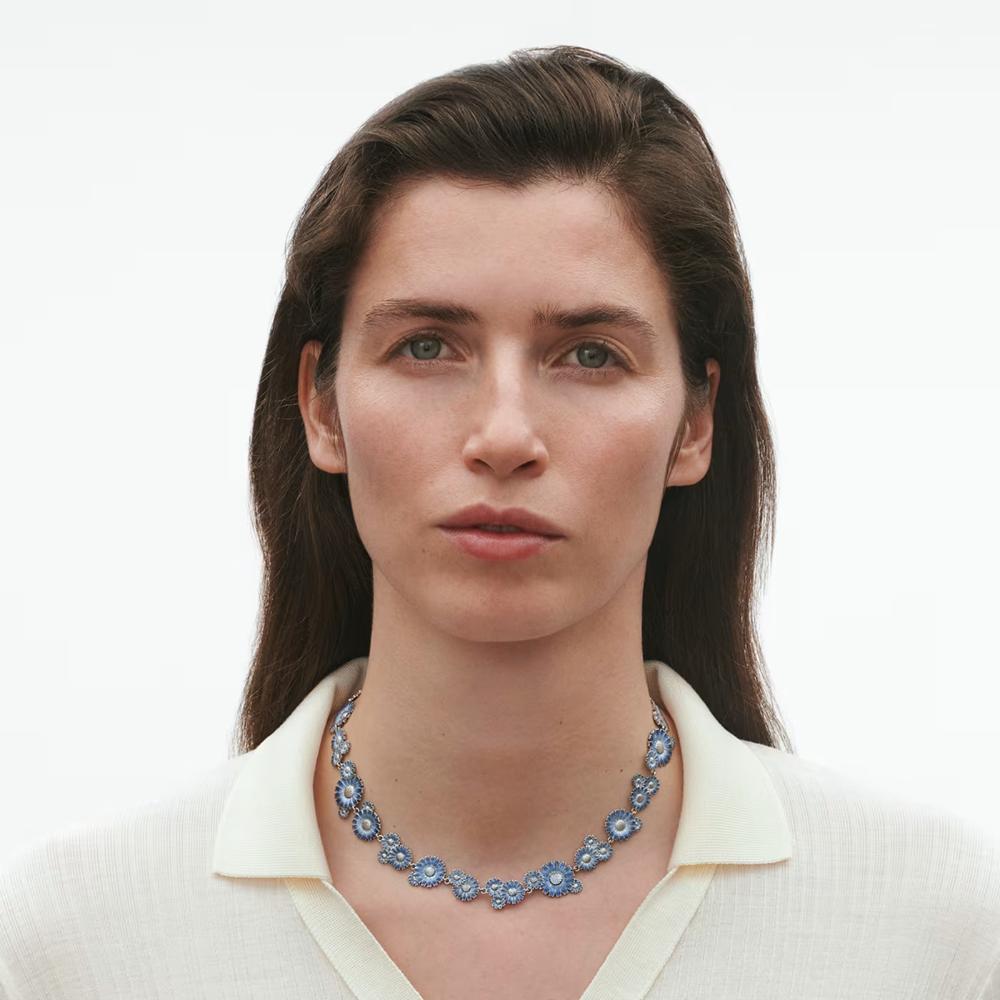 Georg Jensen Daisy Layered Necklace Blue, RH