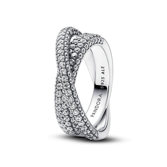 Pandora Sølv ring med cubic zirkonia