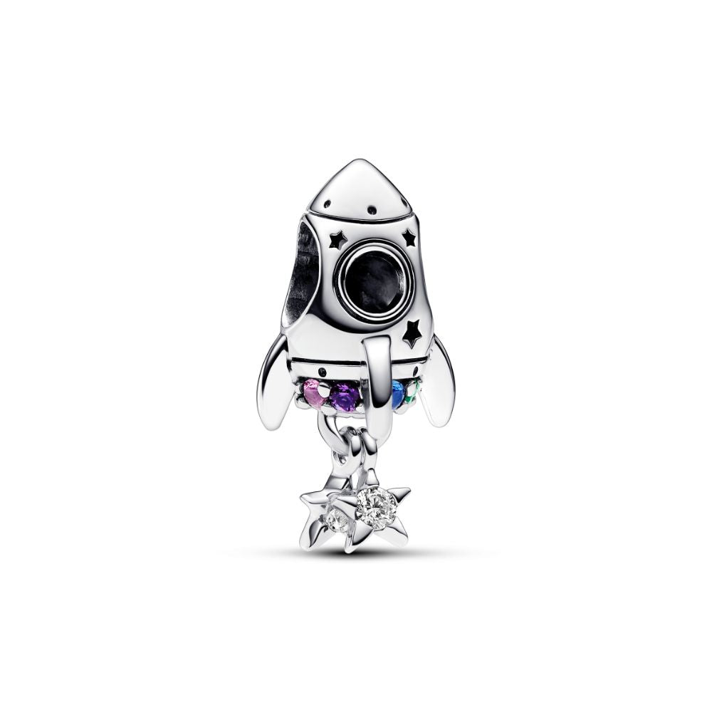 Pandora Sølv space rocket charm