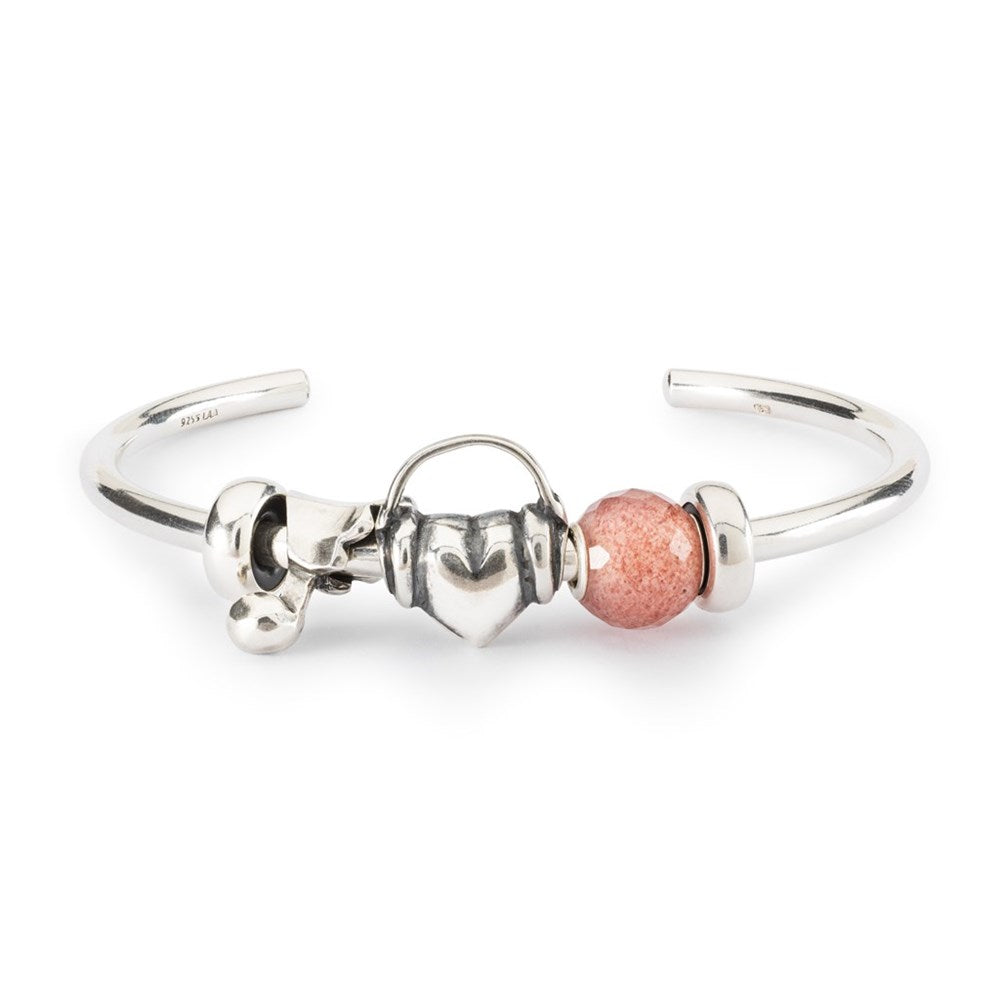Trollbeads Round Strawberry Quartz Facet