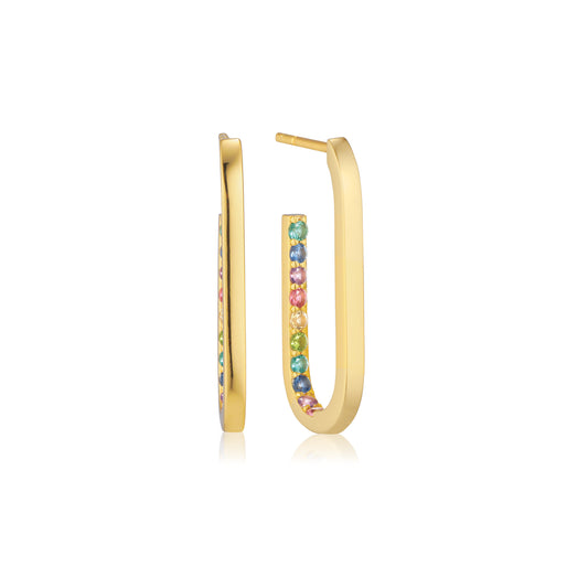 Sif Jakobs Capizzi Medio øreringe - Forgyldt sølv