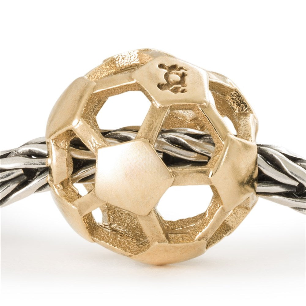 Trollbeads Football Passion, Gold Bead