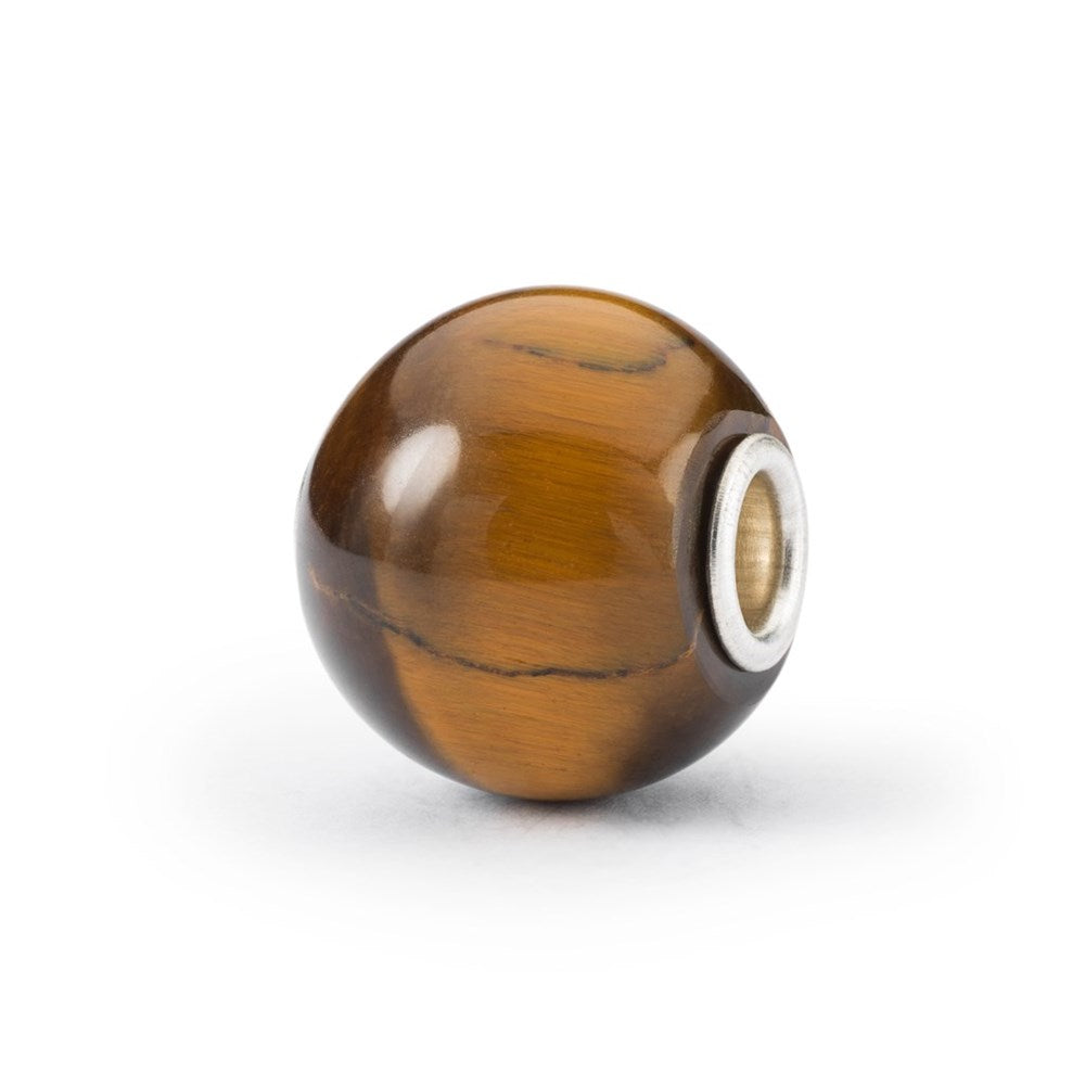 Trollbeads Jumbo Round Yellow Tiger Eye Bead